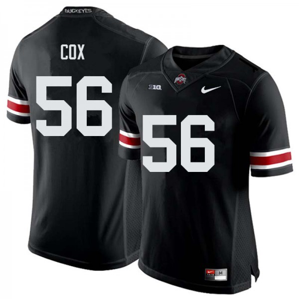 Ohio State Buckeyes #56 Aaron Cox Men University Jersey Black